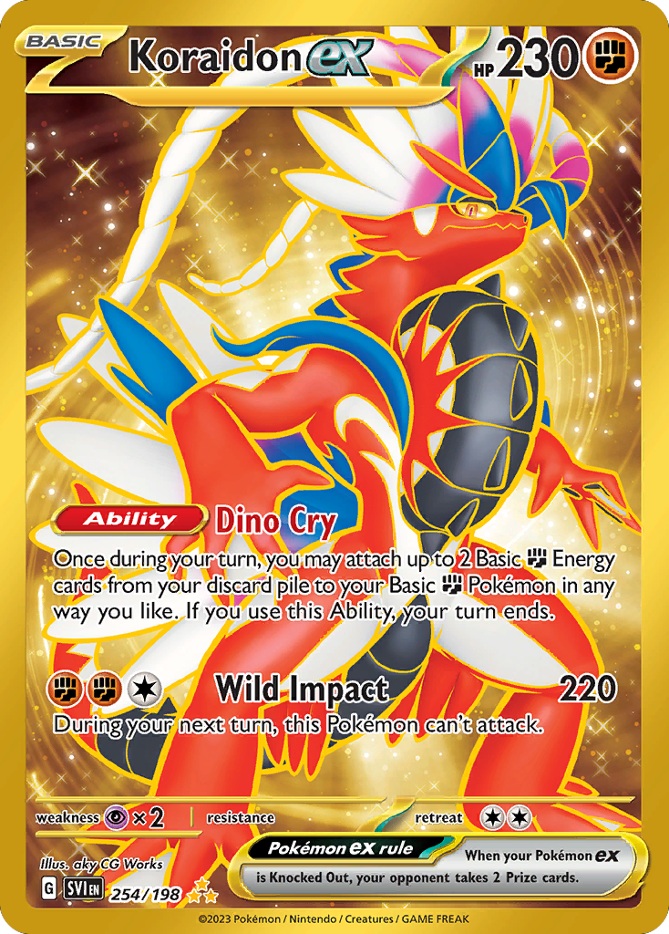 Koraidon ex (254/198) - [Gold Holo] Scarlet & Violet (SVI)