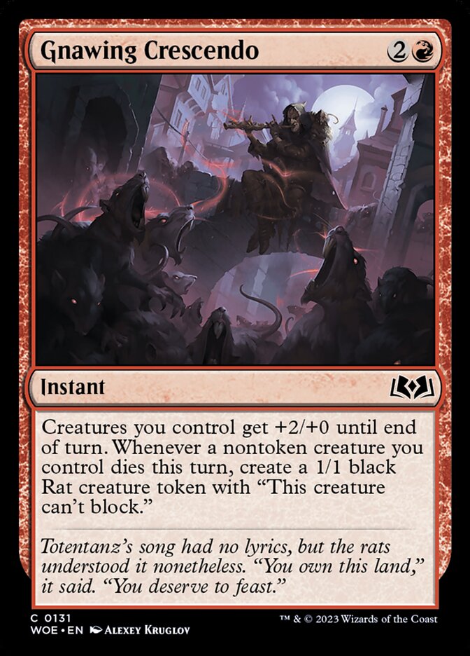 Gnawing Crescendo (131) - Wilds of Eldraine (WOE)