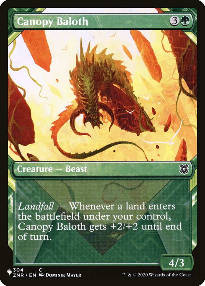 Canopy Baloth (ZNR-304) - The List (PLST)
