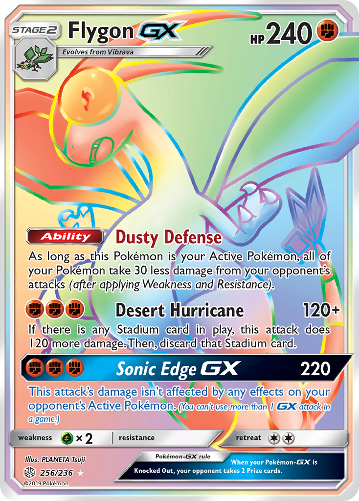 Flygon-GX (256/236) - [Rainbow Holo] Cosmic Eclipse (CEC)