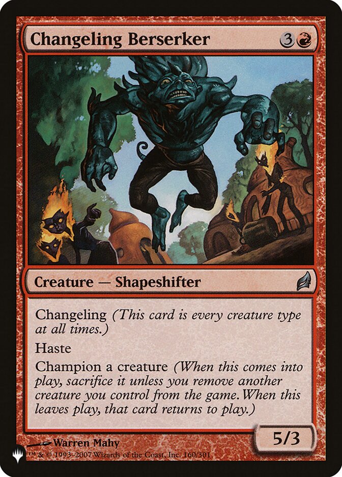Changeling Berserker (LRW-160) - The List (PLST)
