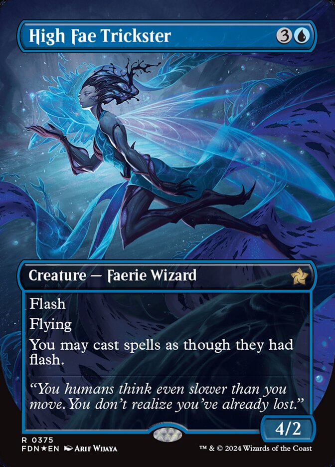 High Fae Trickster - [Mana Foil, Borderless] Foundations (FDN)