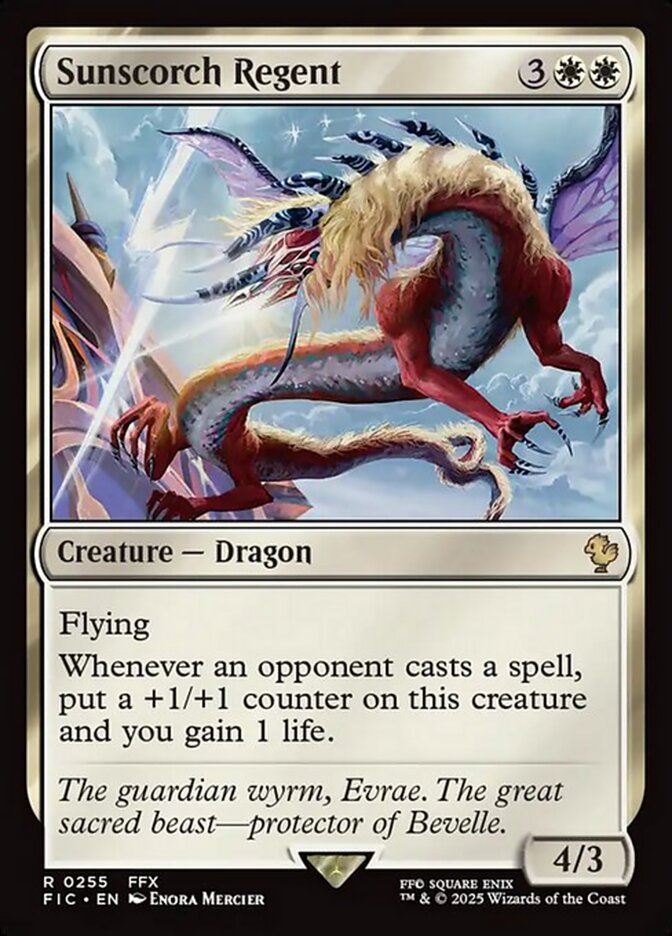 Sunscorch Regent (255) - [Surge Foil] Final Fantasy Commander (FIC)
