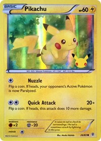 Pikachu - 26/83 (20th Anniversary) (26) - Miscellaneous Cards & Products (MCAP)
