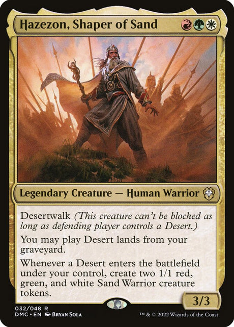 Hazezon, Shaper of Sand (32) - Dominaria United Commander (DMC)