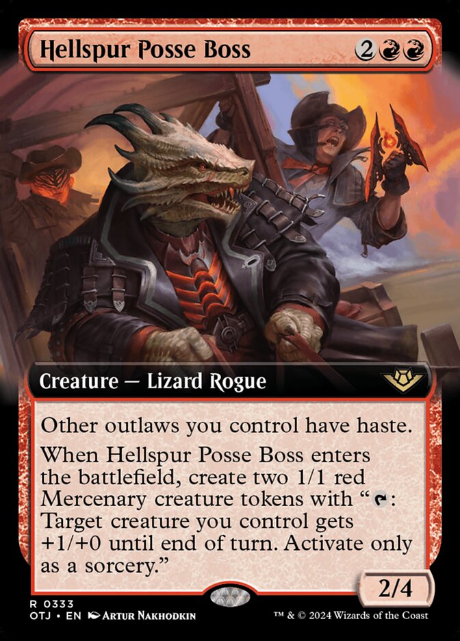 Hellspur Posse Boss - [Extended Art] Outlaws of Thunder Junction (OTJ)