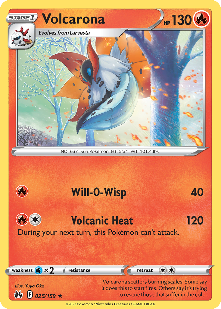 Volcarona (25/159) - Crown Zenith (CRZ)