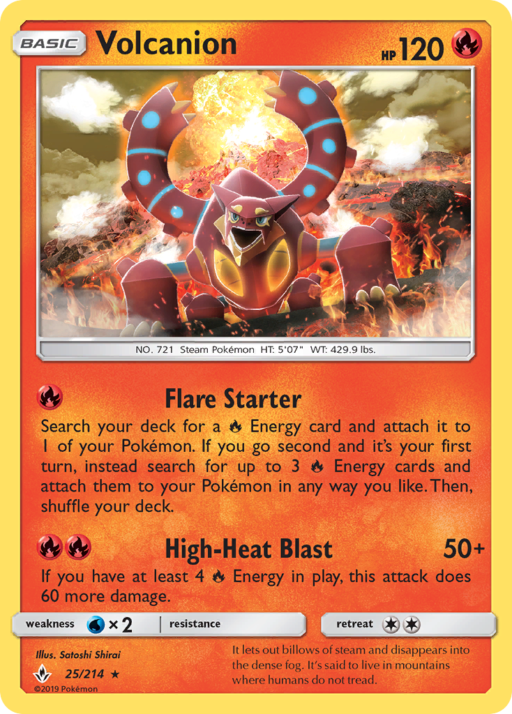 Volcanion (25/214) - [Reverse Holo] Unbroken Bonds (UNB)