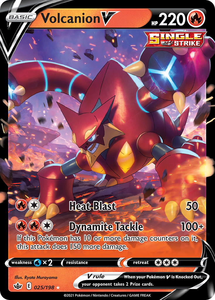 Volcanion V (25/198) - [Holo Foil] Chilling Reign (CRE)