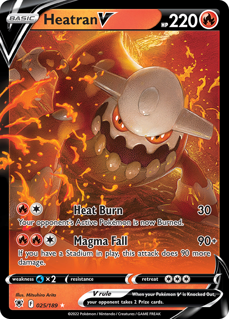 Heatran V (25/189) - [Holo Foil] Astral Radiance (ASR)