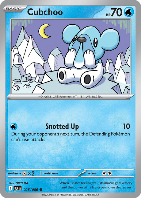 Cubchoo (25/86) - Black Bolt (BLK)