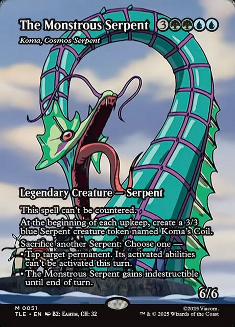 The Monstrous Serpent - Koma, Cosmos Serpent (51) - Avatar: The Last Airbender Eternal (TLE)