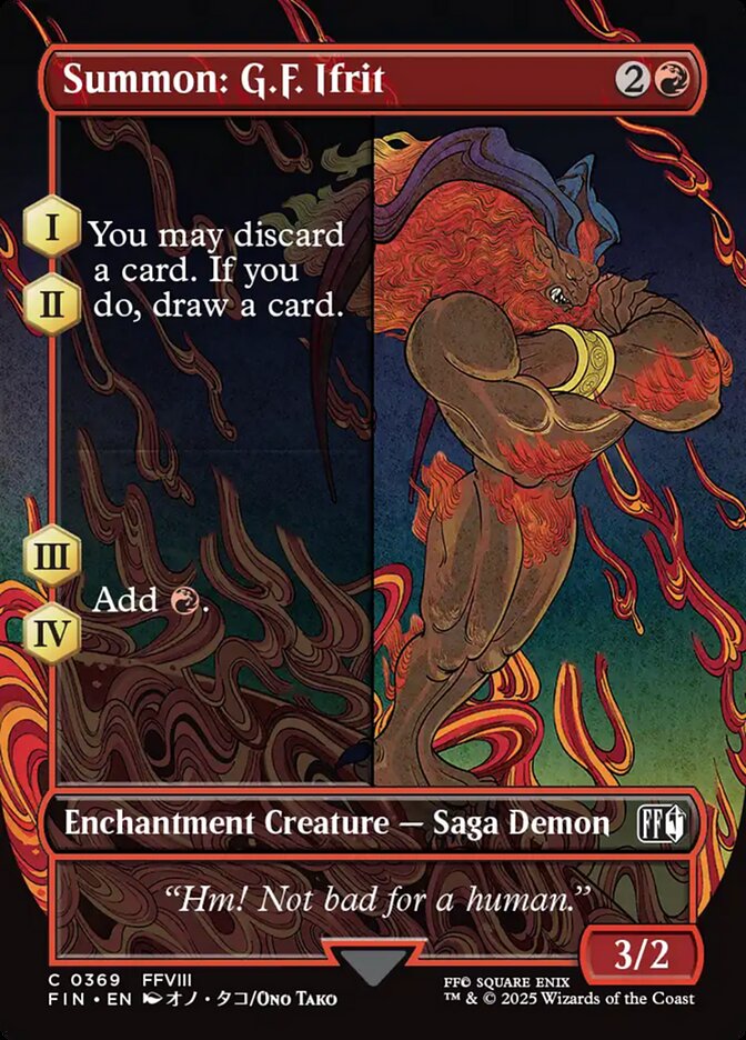 Summon: G.F. Ifrit (369) - [Borderless] Final Fantasy (FIN)