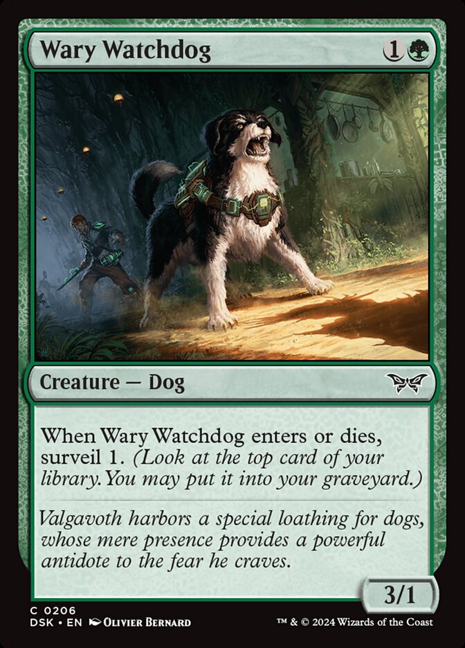 Wary Watchdog (206) - Duskmourn: House of Horror (DSK)
