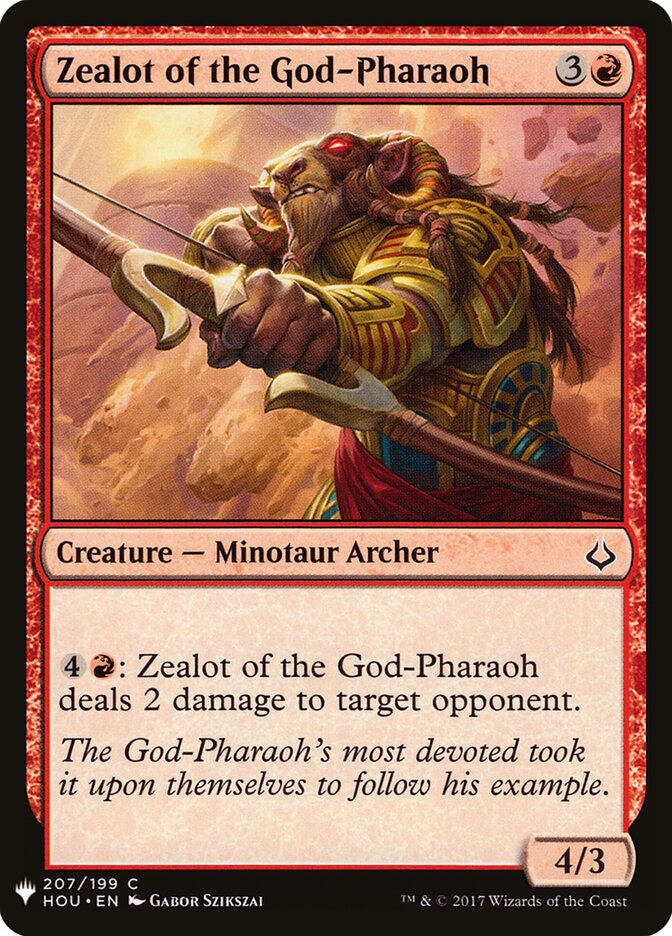 Zealot of the God-Pharaoh (HOU-207) - The List (PLST)