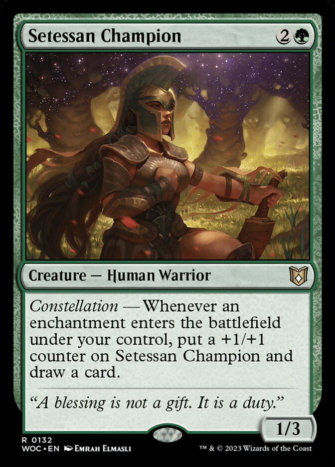 Setessan Champion (132) - Wilds of Eldraine Commander (WOC)