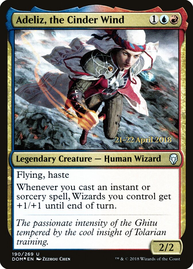 Adeliz, the Cinder Wind (190s) - Dominaria Promos (PDOM)