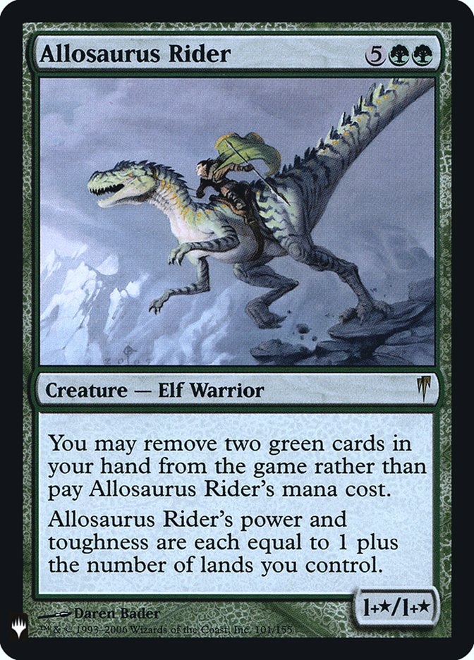 Allosaurus Rider - [Foil] The List (PLST)