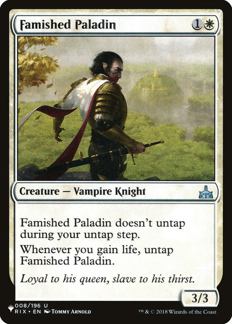 Famished Paladin (RIX-8) - The List (PLST)