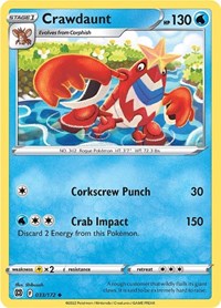 Crawdaunt (33) - SWSH09: Brilliant Stars (SWSH09)