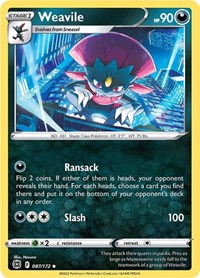 Weavile (87) - SWSH09: Brilliant Stars (SWSH09)