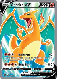 Charizard V (Full Art) (153) - SWSH09: Brilliant Stars (SWSH09)