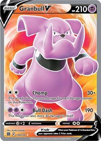 Granbull V (Full Art) (159) - SWSH09: Brilliant Stars (SWSH09)