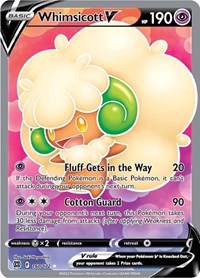 Whimsicott V (Full Art) (160) - SWSH09: Brilliant Stars (SWSH09)