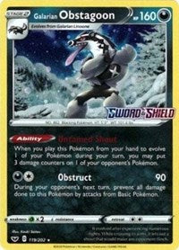 Galarian Obstagoon - 119/202 (Cosmos Holo) (119) - Miscellaneous Cards & Products (MCAP)