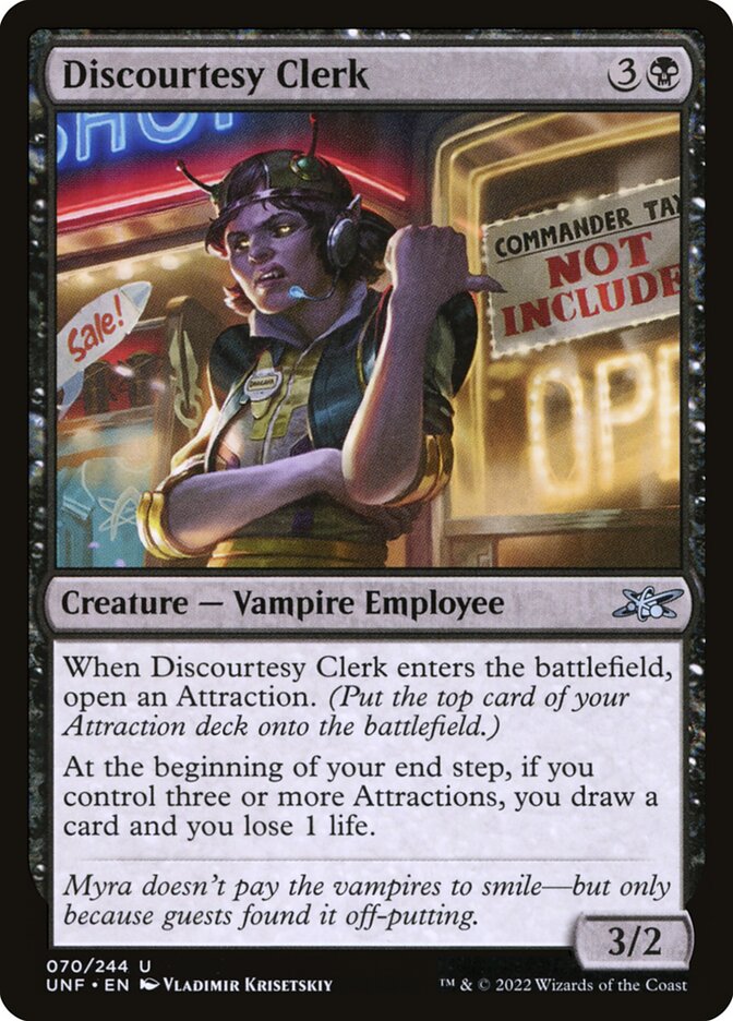 Discourtesy Clerk (70) - Unfinity (UNF)