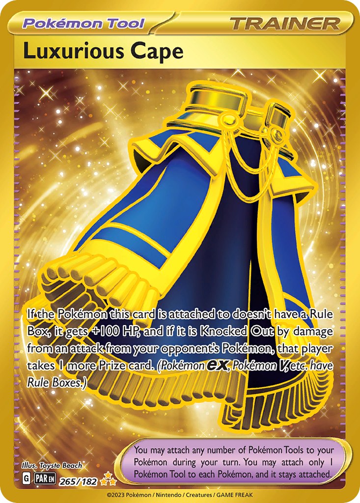 Luxurious Cape (265/182) - [Gold Holo] Paradox Rift (PAR)