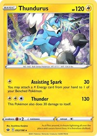 Thundurus - 052/198 (Cosmos Holo) (52) - Blister Exclusives (BLE)