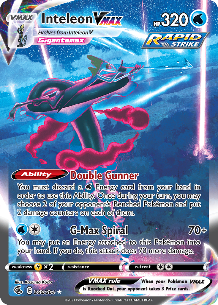 Inteleon VMAX (266/264) - [Rainbow Holo] Fusion Strike (FST)