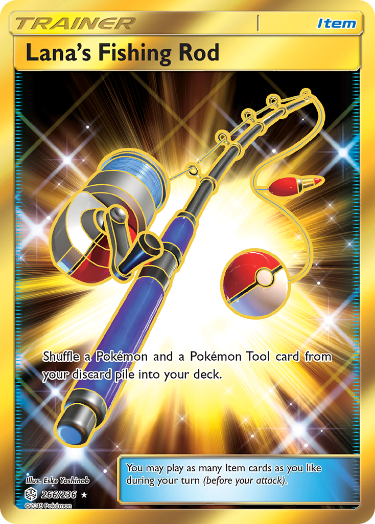 Lana's Fishing Rod (266/236) - [Secret Rare] Cosmic Eclipse (CEC)