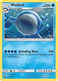 Wailord - 40/168 (Cosmos Holo) (40) - Blister Exclusives (BLE)