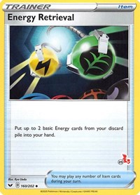 Energy Retrieval - 160/202 (#25 Cinderace Stamped) (160) - Battle Academy 2022 (BA22)