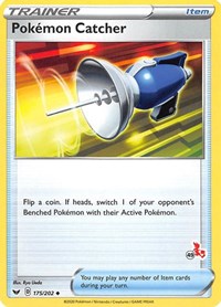 Pokemon Catcher - 175/202 (#49 Cinderace Stamped) (175) - Battle Academy 2022 (BA22)