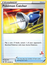 Pokemon Catcher - 175/202 (#54 Cinderace Stamped) (175) - Battle Academy 2022 (BA22)