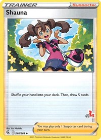 Shauna - 240/264 (#21 Cinderace Stamped) (240) - Battle Academy 2022 (BA22)