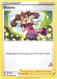 Shauna - 240/264 (#59 Cinderace Stamped) (240) - Battle Academy 2022 (BA22)