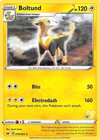 Boltund - 076/202 (#16 Pikachu Stamped) (76) - Battle Academy 2022 (BA22)