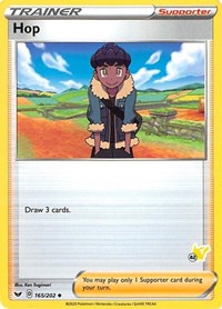 Hop - 165/202 (#42 Pikachu Stamped) (165) - Battle Academy 2022 (BA22)