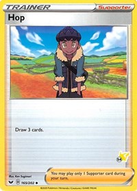 Hop - 165/202 (#54 Pikachu Stamped) (165) - Battle Academy 2022 (BA22)