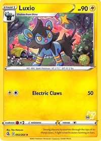 Luxio - 092/264 (#53 Pikachu Stamped) (92) - Battle Academy 2022 (BA22)