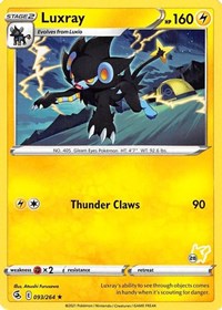 Luxray - 093/264 (#28 Pikachu Stamped) (93) - Battle Academy 2022 (BA22)