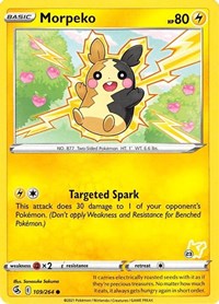 Morpeko - 109/264 (#23 Pikachu Stamped) (109) - Battle Academy 2022 (BA22)