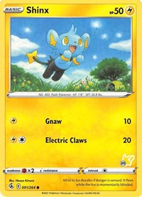 Shinx - 091/264 (#20 Pikachu Stamped) (91) - Battle Academy 2022 (BA22)