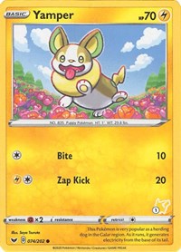Yamper - 074/202 (#1 Pikachu Stamped) (74) - Battle Academy 2022 (BA22)