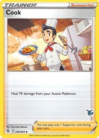 Cook - 228/264 (Eevee Stamped) (228) - Battle Academy 2022 (BA22)