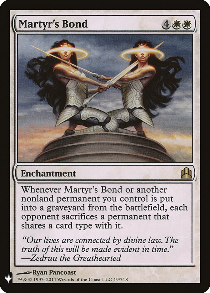 Martyr's Bond (CMD-19) - The List (PLST)